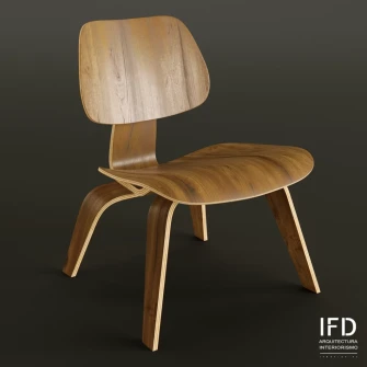 Diseño 3D | Silla Plywood LCW by Eames