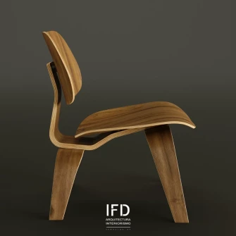 Diseño 3D | Silla Plywood LCW by Eames