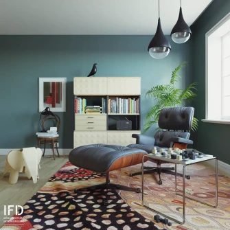 Render 3D | Living Eames