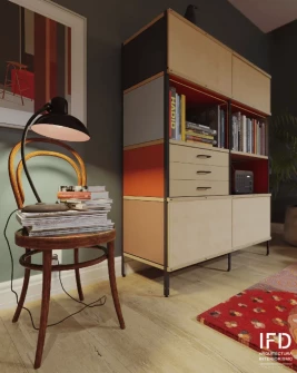 Render 3D | Living Eames